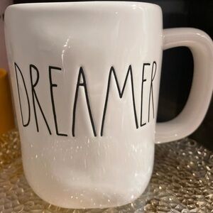 Rae Dunn White Ceramic Dreamer Mug